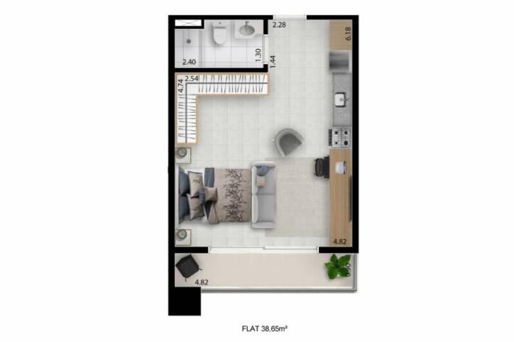 Apartamento, 2 quartos, 62 m² - Foto 2