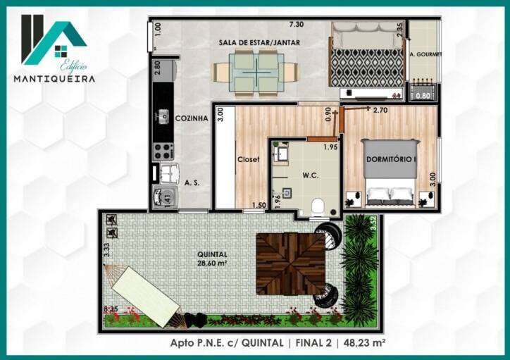 Apartamento à venda com 2 quartos, 48m² - Foto 11