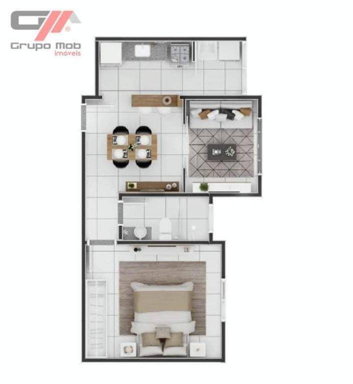 Apartamento à venda com 2 quartos, 51m² - Foto 10